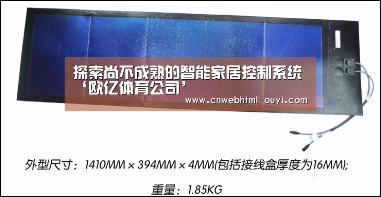 探索尚不成熟的智能家居控制系统‘欧亿体育公司’(图2) 欧亿体育部门